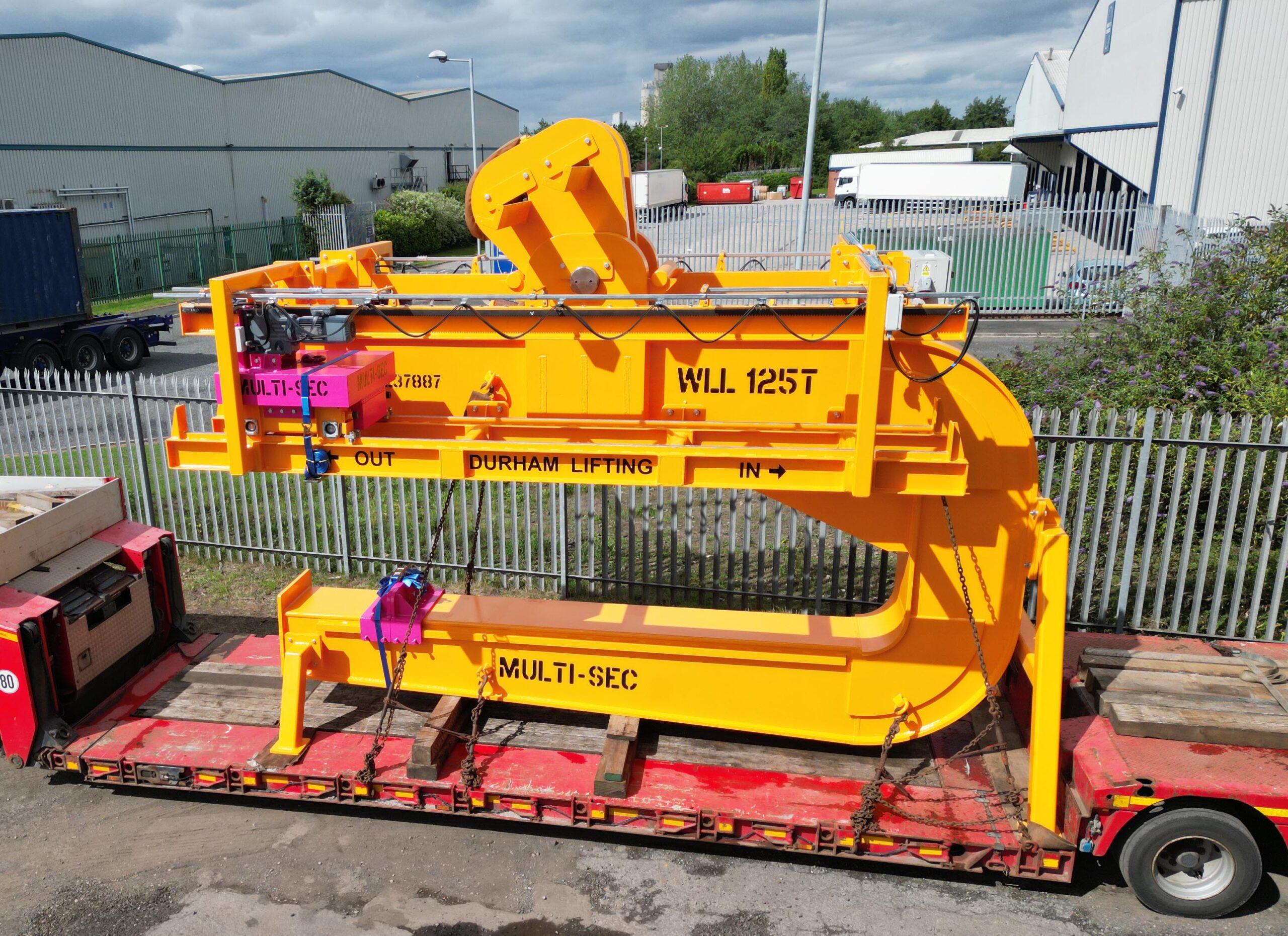 Multisec custom lifting equipment manufacture fabrication and testing support