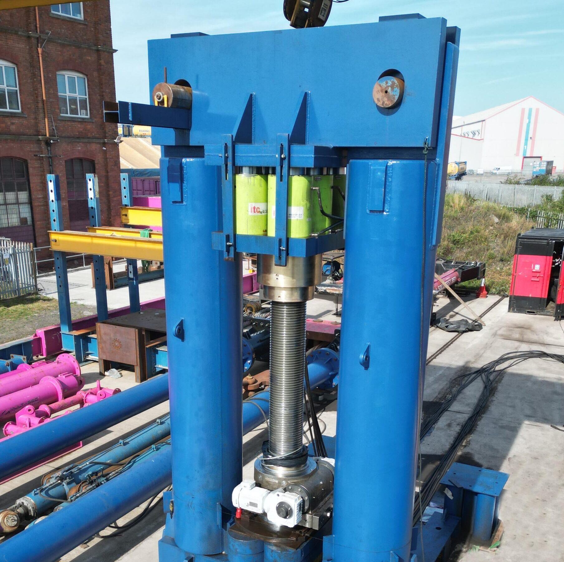 Compression testing at Durham Lifting Britannia Test House